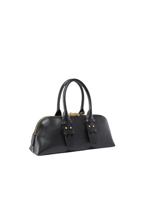 Borsa bowling Pinko Escape Bag in pelle nera in DONNA