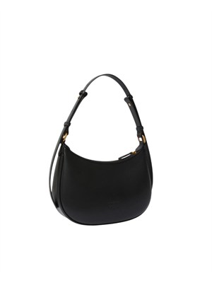 Borsa Pinko Mini Love Bag Half Moon in pelle nera in DONNA