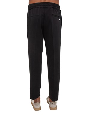 Pantalone tuta Aiace Galassi in tessuto nero in UOMO