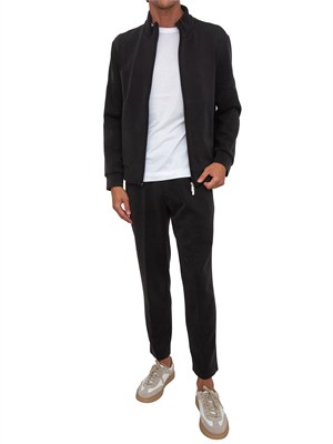 Pantalone tuta Aiace Galassi in tessuto nero in UOMO