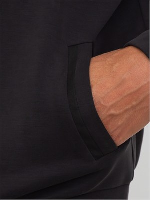 Felpa Aiace Galassi in tessuto nero in UOMO