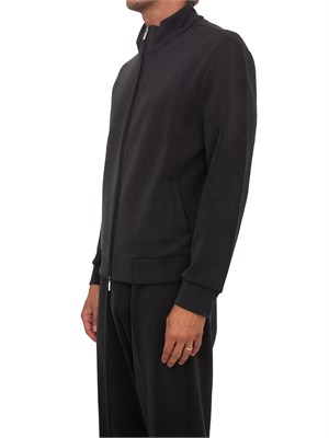 Felpa Aiace Galassi in tessuto nero in UOMO