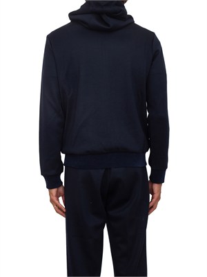 Felpa Aiace Galassi misto lana blu in UOMO