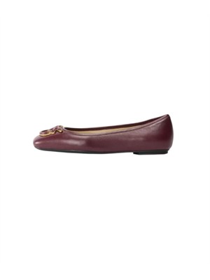 Ballerine Pinko in nappa bordeaux con logo in DONNA
