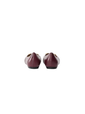 Ballerine Pinko in nappa bordeaux con logo in DONNA