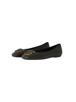 Ballerine Pinko in nappa nera con logo in DONNA