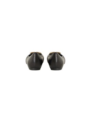 Ballerine Pinko in nappa nera con logo in DONNA