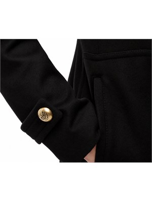 Cappotto nero Verici Pinko in misto lana e cashmere in DONNA