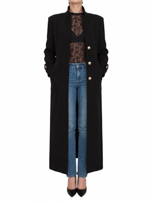 Cappotto nero Verici Pinko in misto lana e cashmere in DONNA