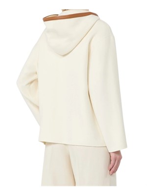 Giaccone bianco MSTDCOMICA Max Mara Studio in lana, seta e cachmere in DONNA