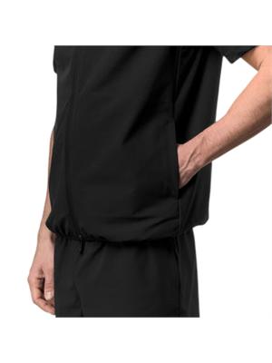 Gilet unisex Flaner K-Way in pile nero in UOMO