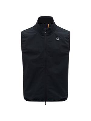 Gilet unisex Flaner K-Way in pile nero in UOMO