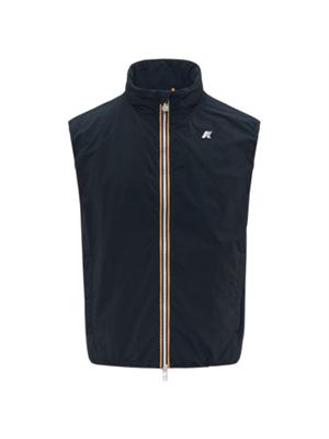 Gilet Valen K-Way uomo in nylon blu waterproof in UOMO