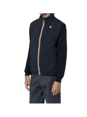 Gilet Valen K-Way uomo in nylon blu waterproof in UOMO