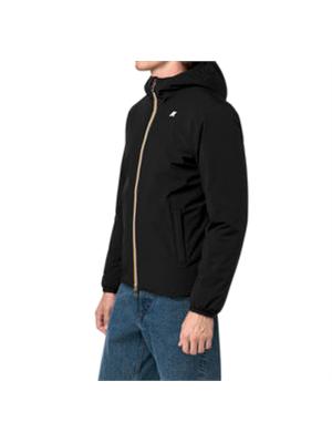 Giubbino reversibile Jack K-Way waterproof nero/beige in UOMO