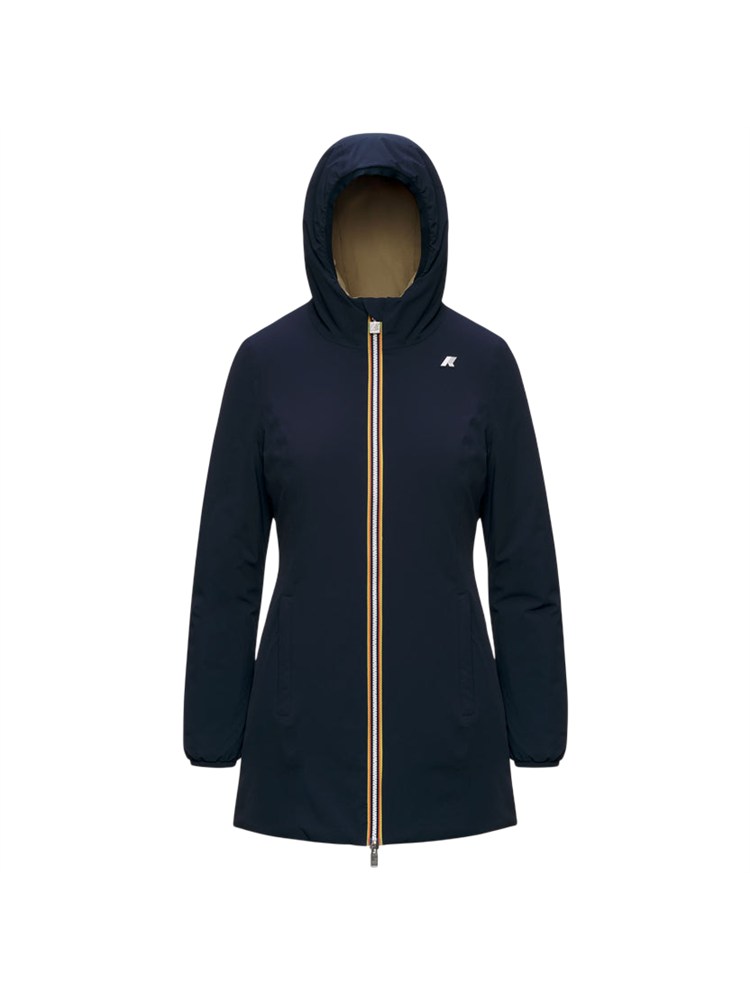 Giubbino reversibile Denise K-Way donna in nylon blu