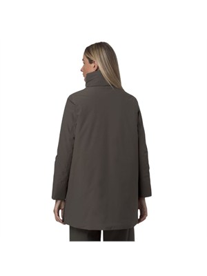Giubbino Marla K-Way donna in tessuto khaki in DONNA