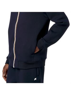 Felpa blu Rainer Spacer K-Way uomo in scuba in UOMO