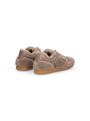 Sneakers Connor Liu Jo donna in tessuto teddy tortora in DONNA