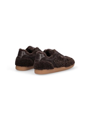 Sneakers Connor Liu Jo donna in tessuto teddy marrone in DONNA