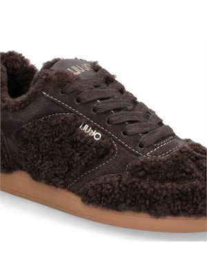 Sneakers Connor Liu Jo donna in tessuto teddy marrone in DONNA