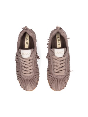 Sneakers tortora Connor Liu Jo donna con frange in DONNA