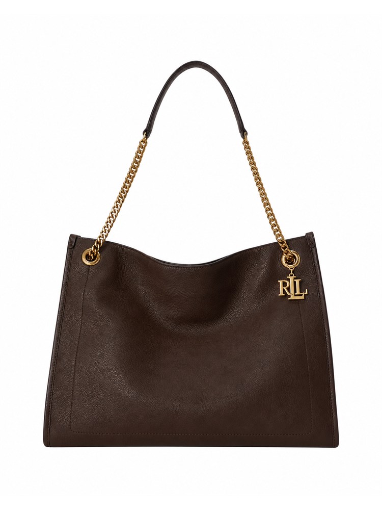 Bradley Lauren Ralph Lauren in pelle marrone