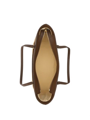 Borsa Karly Lauren Ralph Lauren in pelle marrone in DONNA