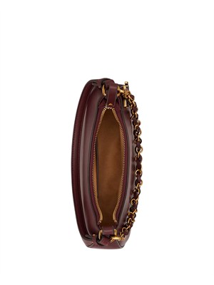 Borsa Marcy Lauren Ralph Lauren in pelle bordeaux in DONNA
