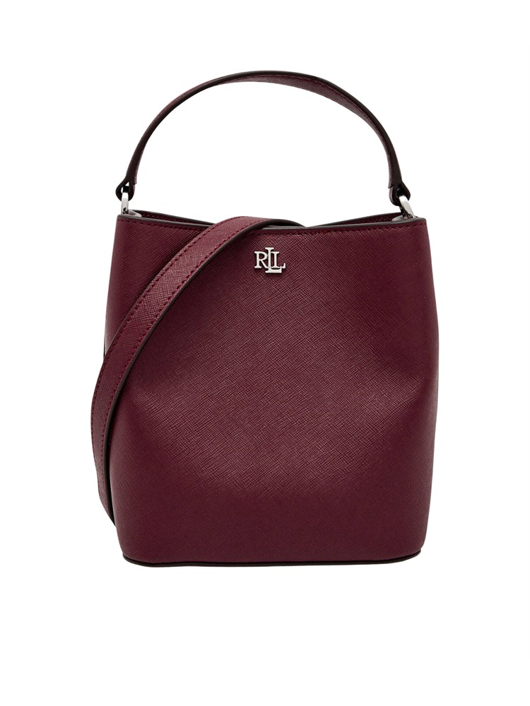 Borsa Reese Lauren Ralph Lauren in pelle bordeaux