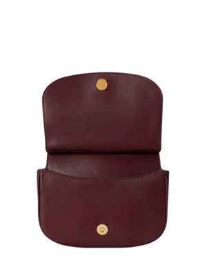Borsa Marcy Lauren Ralph Lauren in pelle bordeaux in DONNA