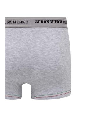 Boxer 2pack Aeronautica Militare in cotone grigio in UOMO