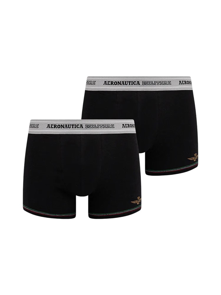 Boxer 2pack Aeronautica Militare in cotone nero