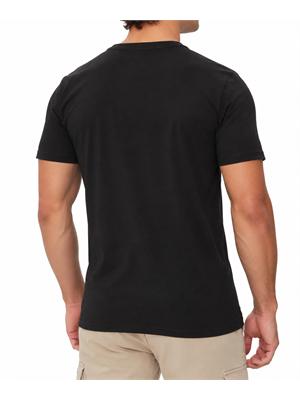T-shirt nera Aeronautica Militare in cotone in UOMO