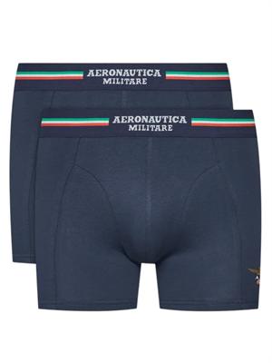 Slip 2 pack Aeronautica Militare in cotone blu in UOMO