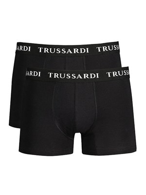 Boxer 2pack Trussardi in cotone nero e logo in UOMO