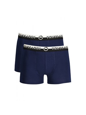Boxer 2pack Trussardi in cotone blu in UOMO