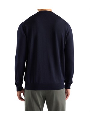 Maglia uomo Harmont & Blaine in lana merino blu in UOMO