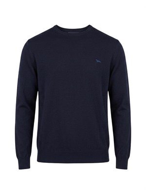 Maglia uomo Harmont & Blaine in lana merino blu in UOMO