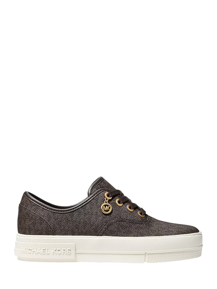 Sneaker Lindsey Michael Michael Kors donna in pelle marrone