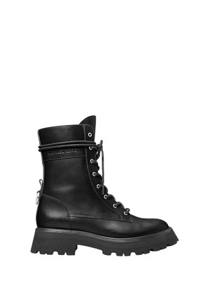 Stivali neri combat Caleb Michael Michael Kors donna in pelle in DONNA
