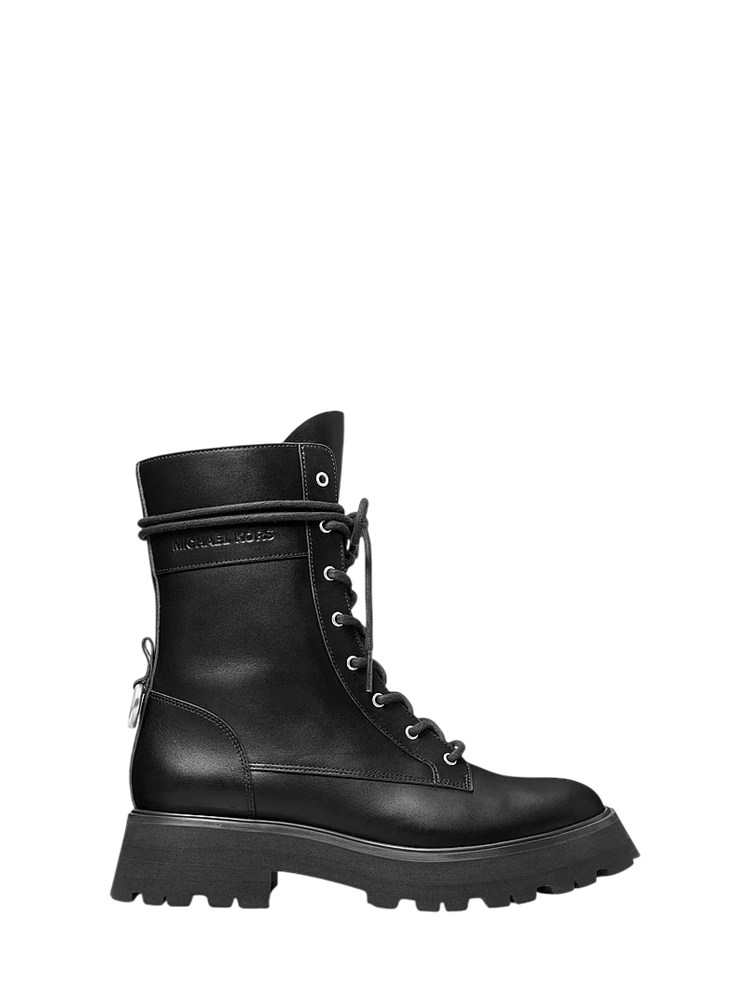 Stivali neri combat Caleb Michael Michael Kors donna in pelle