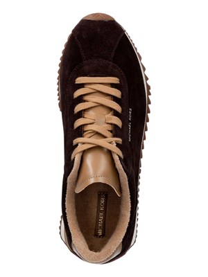 Sneakers Rhodes Trainer Michael Michael Kors donna in camoscio marrone in DONNA