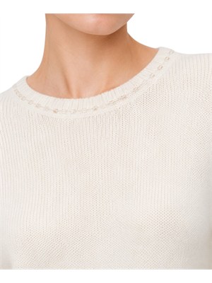 Maglia bianca Junin Kocca 100% lana in DONNA