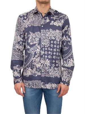 CAMICIA MANICA LUNGA ETRO BLU in UOMO