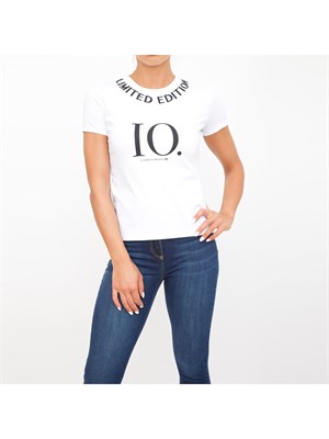 T-SHIRT ELISABETTA FRANCHI GESSO in DONNA