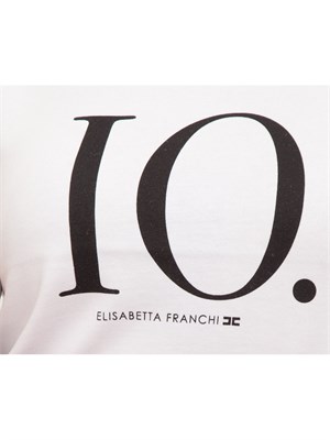 T-SHIRT ELISABETTA FRANCHI GESSO in DONNA