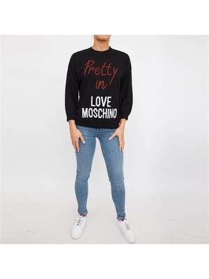 MAGLIA LOVE MOSCHINO NERO in DONNA