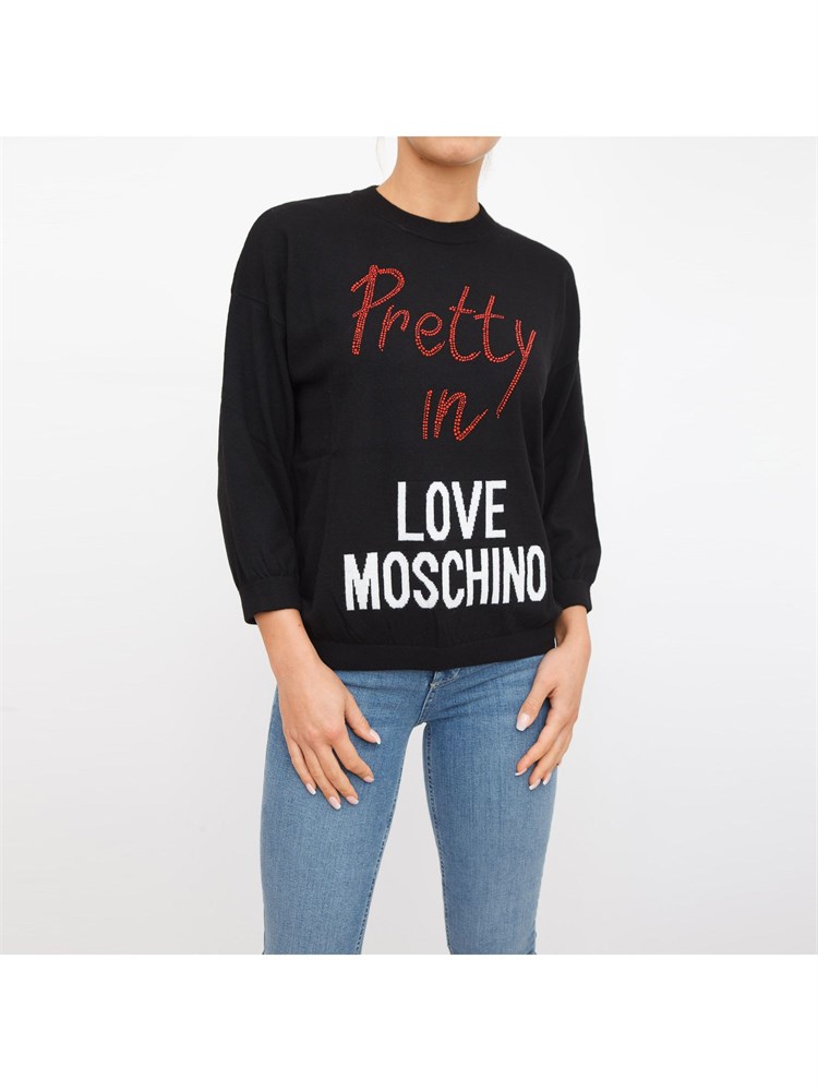 MAGLIA LOVE MOSCHINO NERO