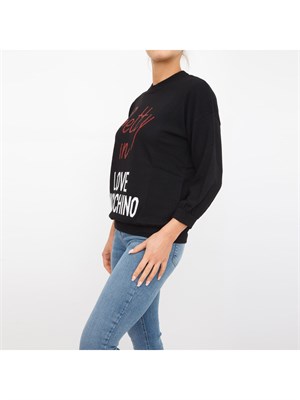 MAGLIA LOVE MOSCHINO NERO in DONNA